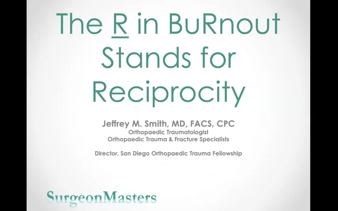 The R in BuRnout Stands for Reciprocity
